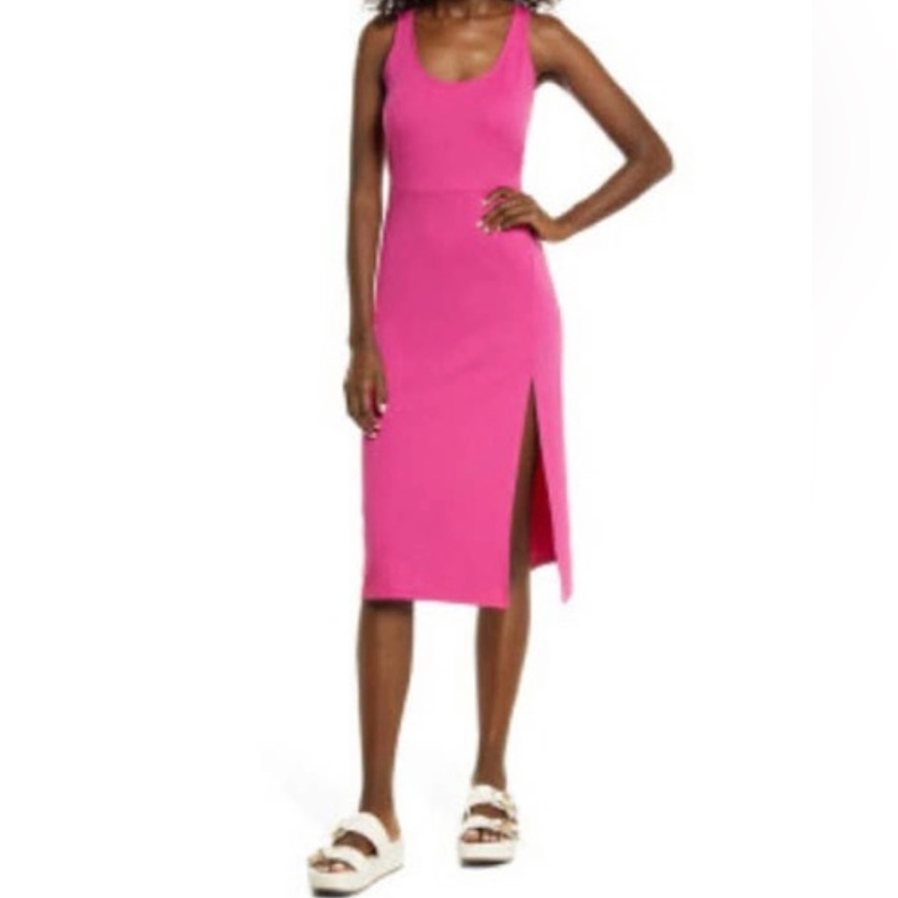 NEW/with tags: Jersey fuchsia-pink Tank Dress